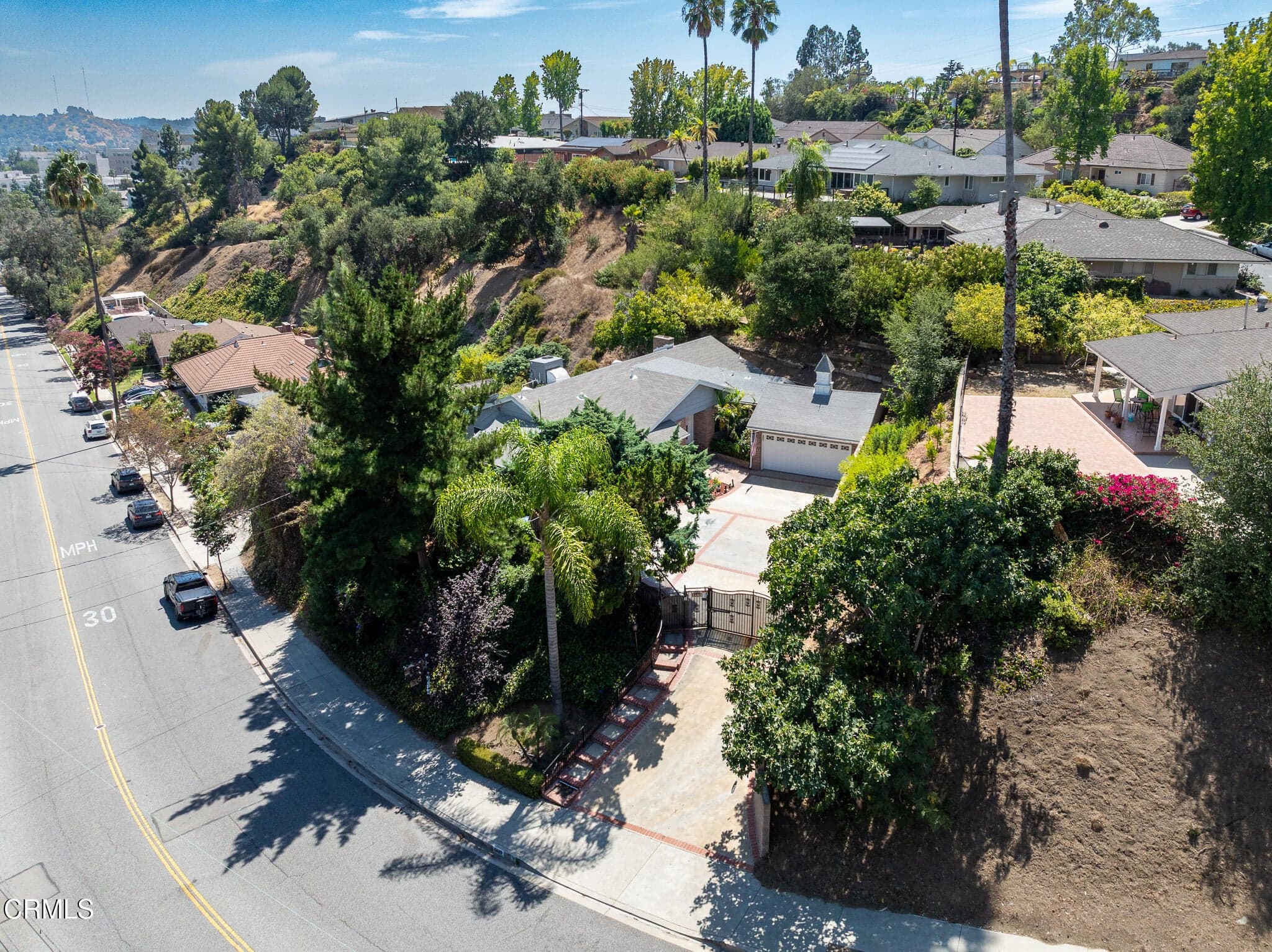 Drone view to West