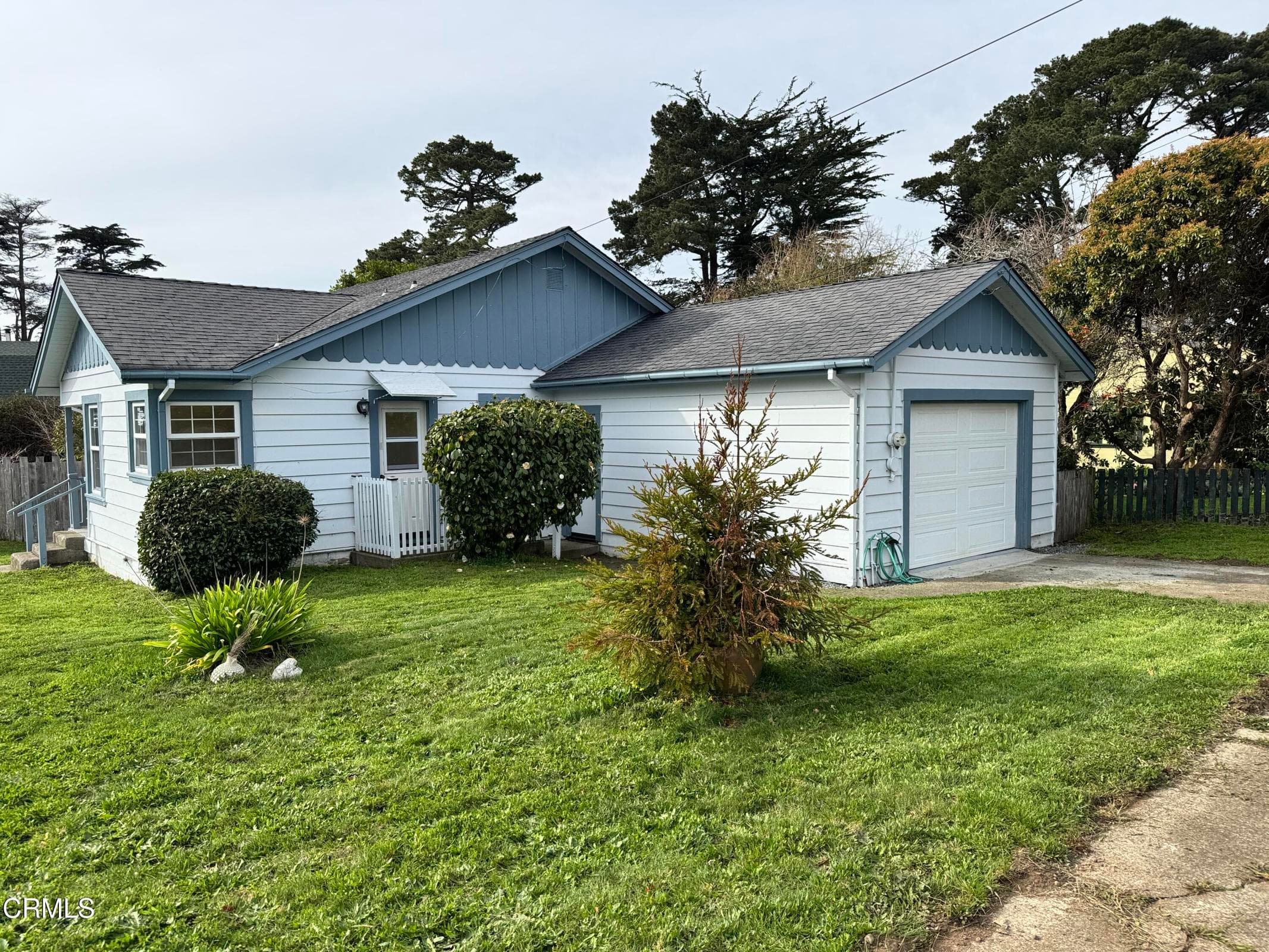 Corner View Showing Garage