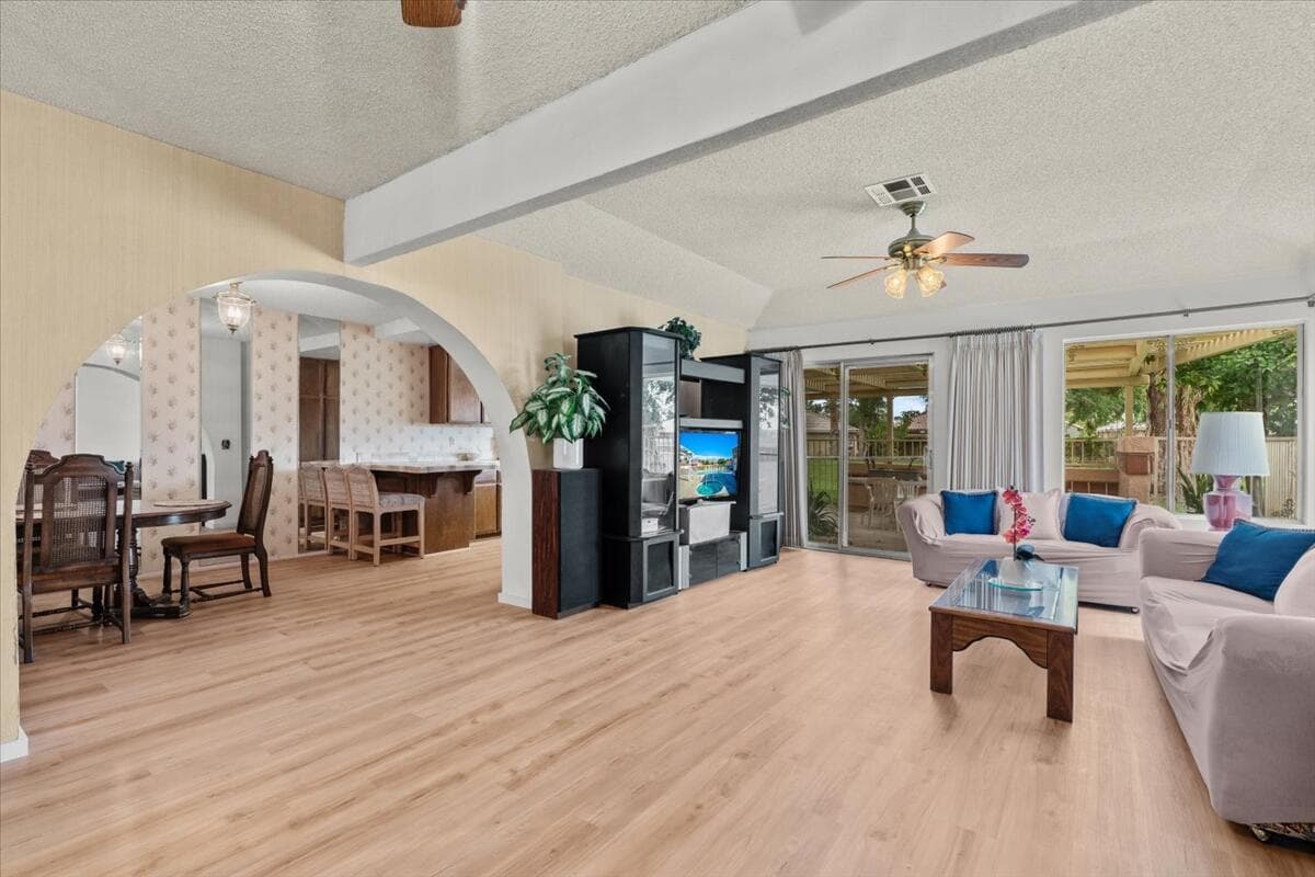 Living room view from entry