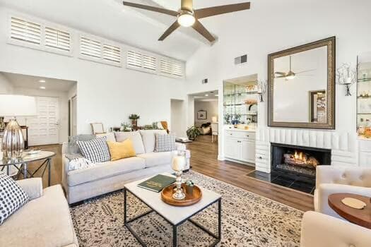 LIVING ROOM with FIREPLACE