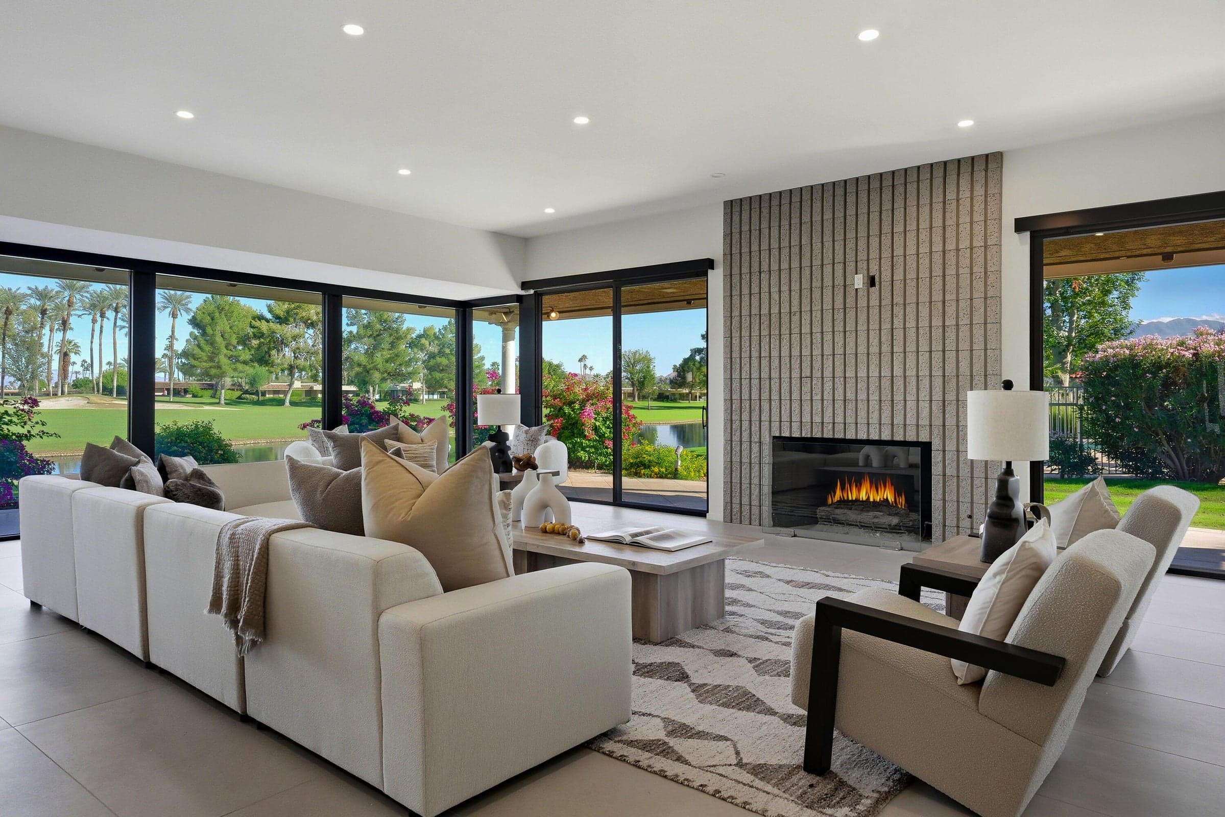 Virtually Stagged Photo/Living Room With A View!