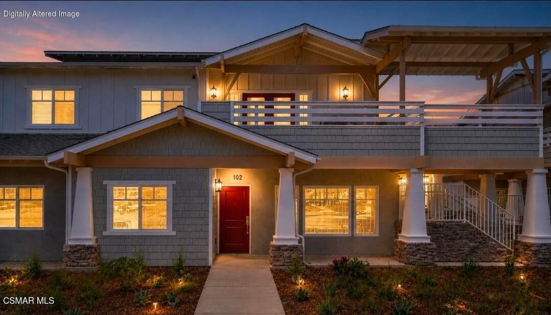 Model Home Photo. Digitally Enhanced Photo