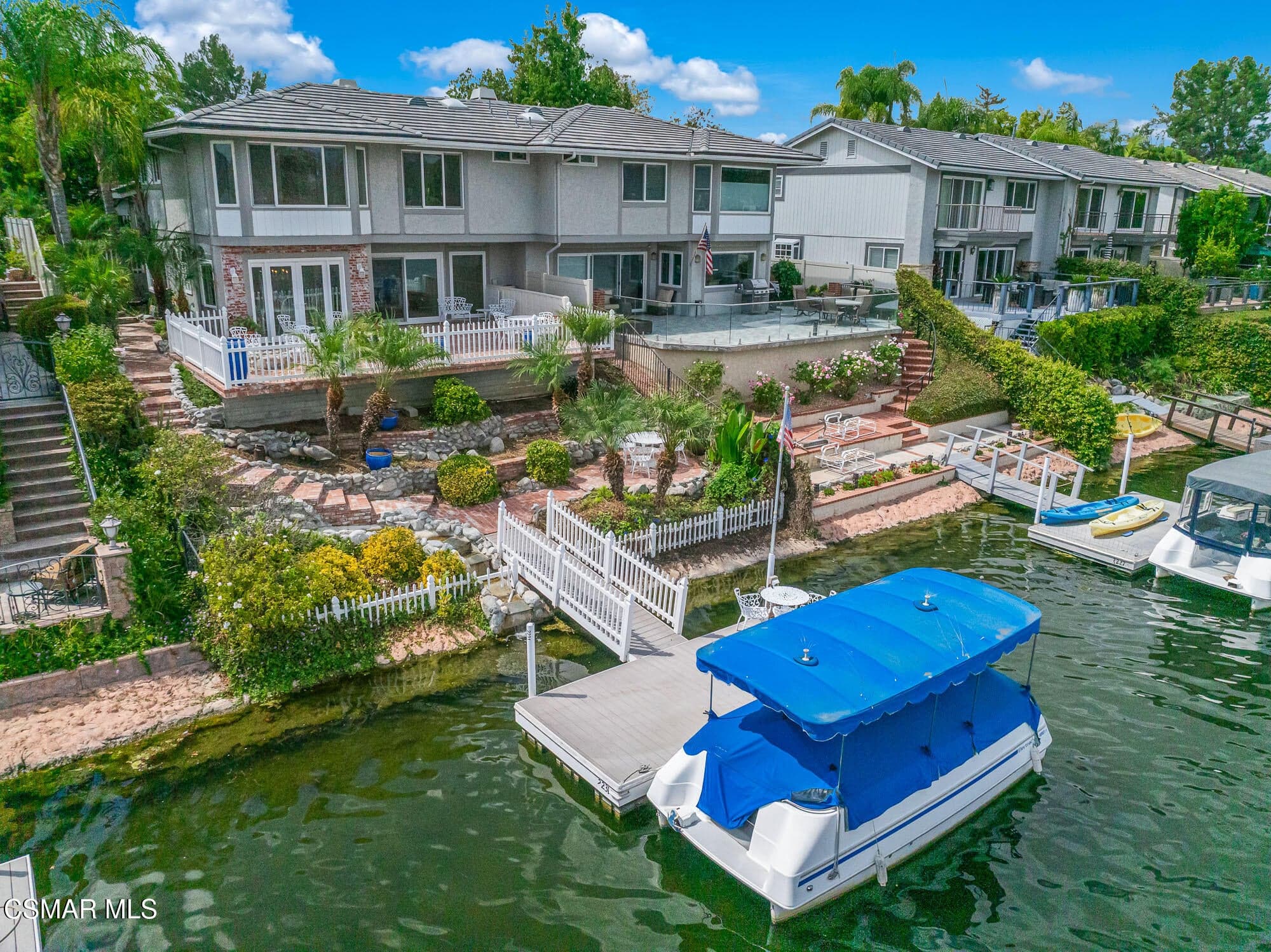 Rear view from lake