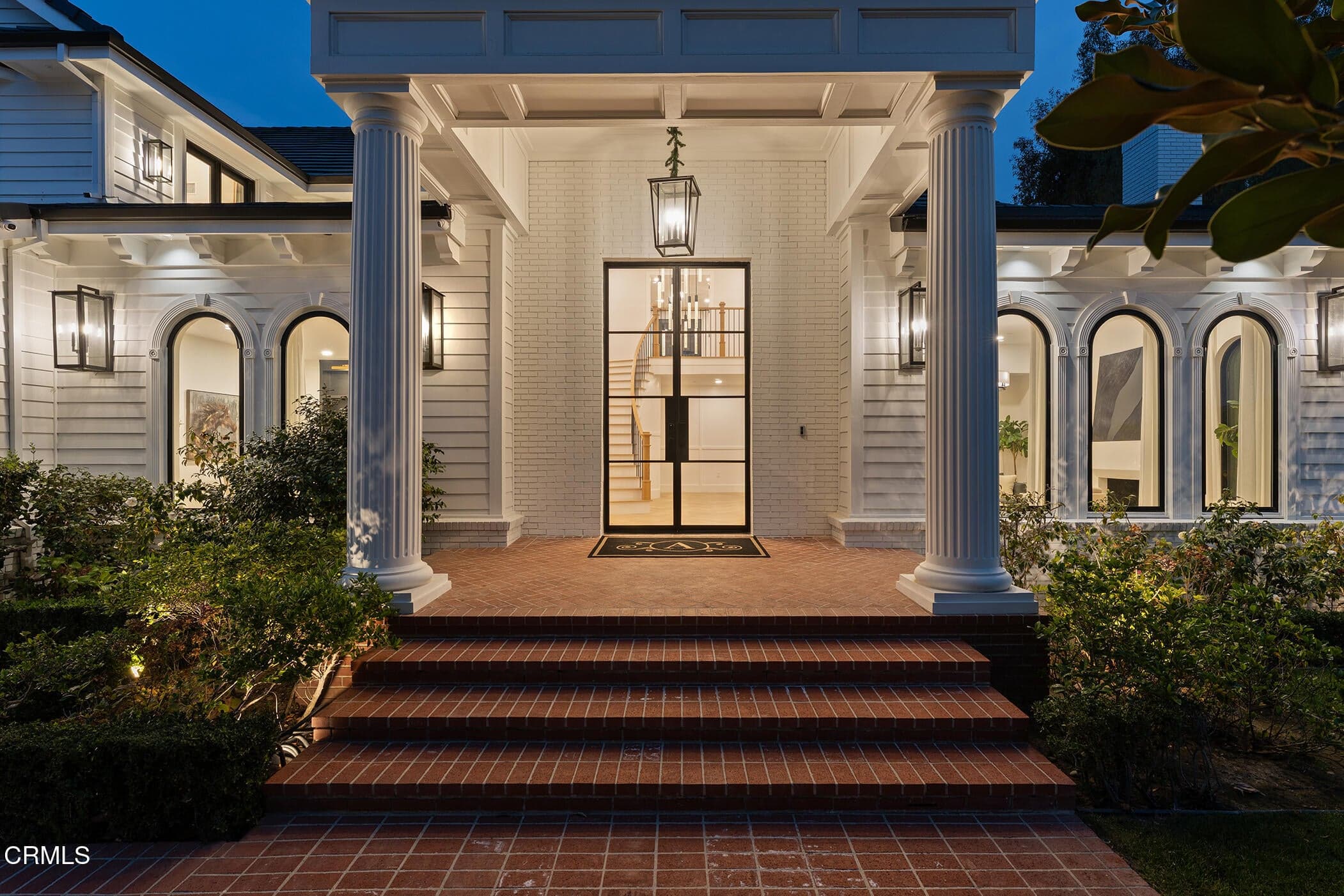 Classic columns and detailed craftsmanship set the tone of the home