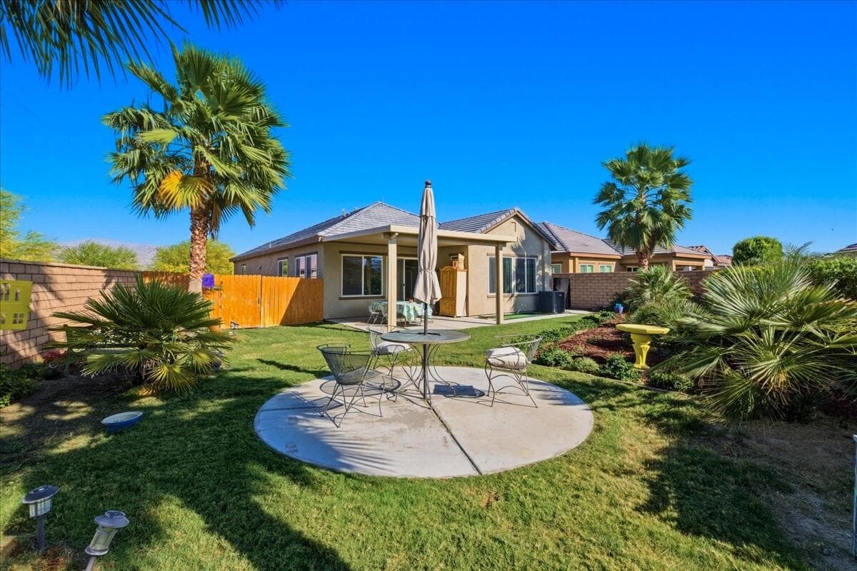 Backyard with Seating Area
