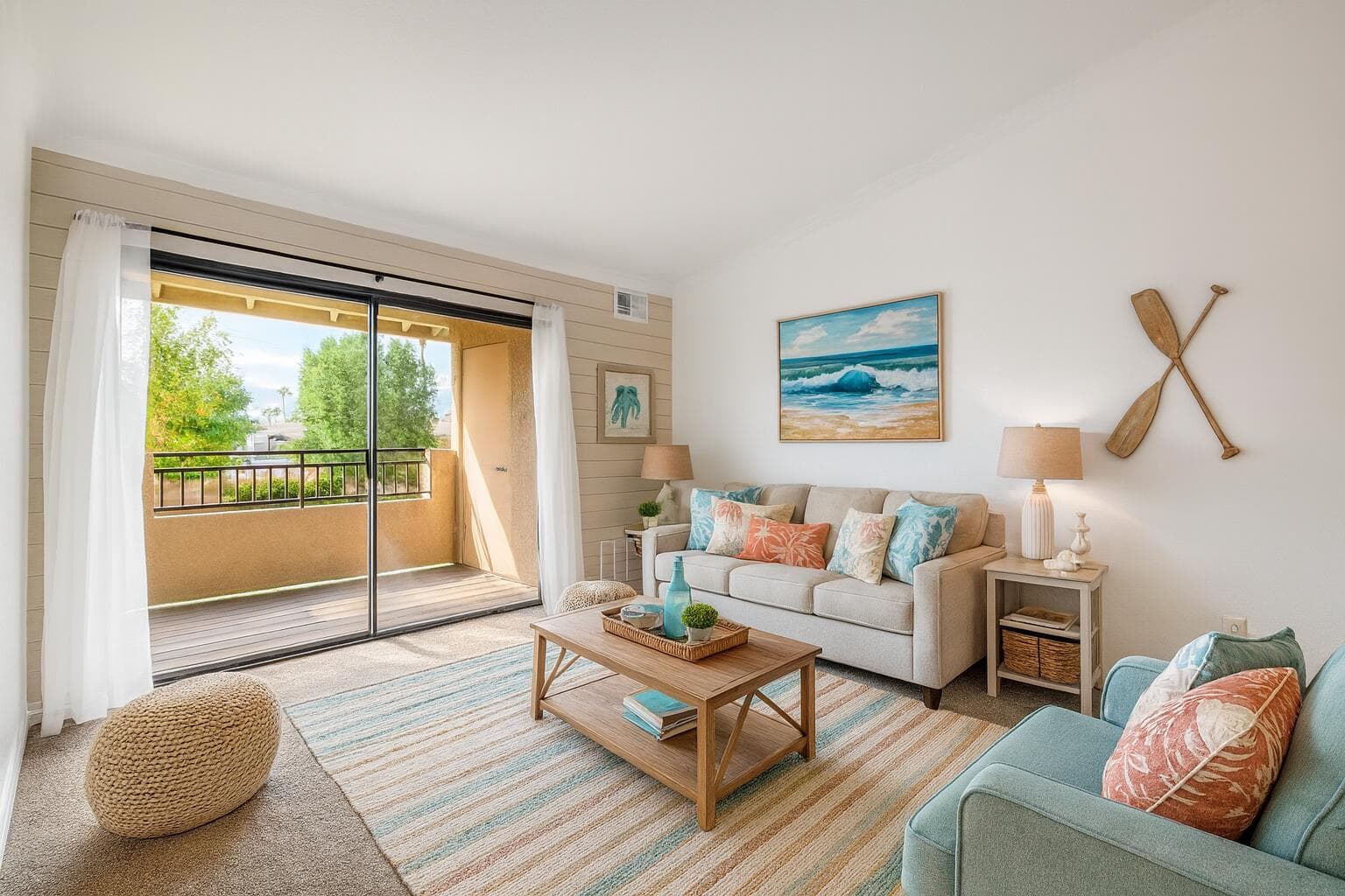 Virtually Staged Living room