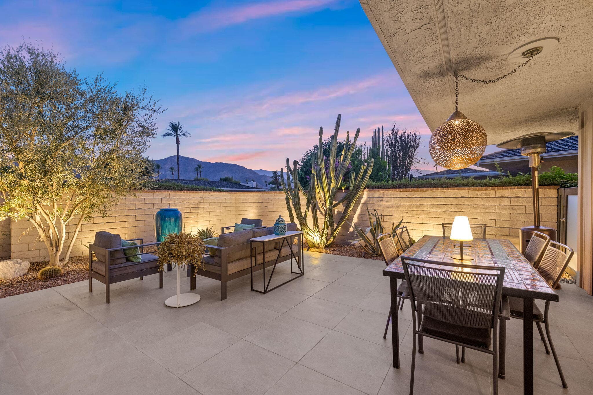 Dusk Courtyard Views