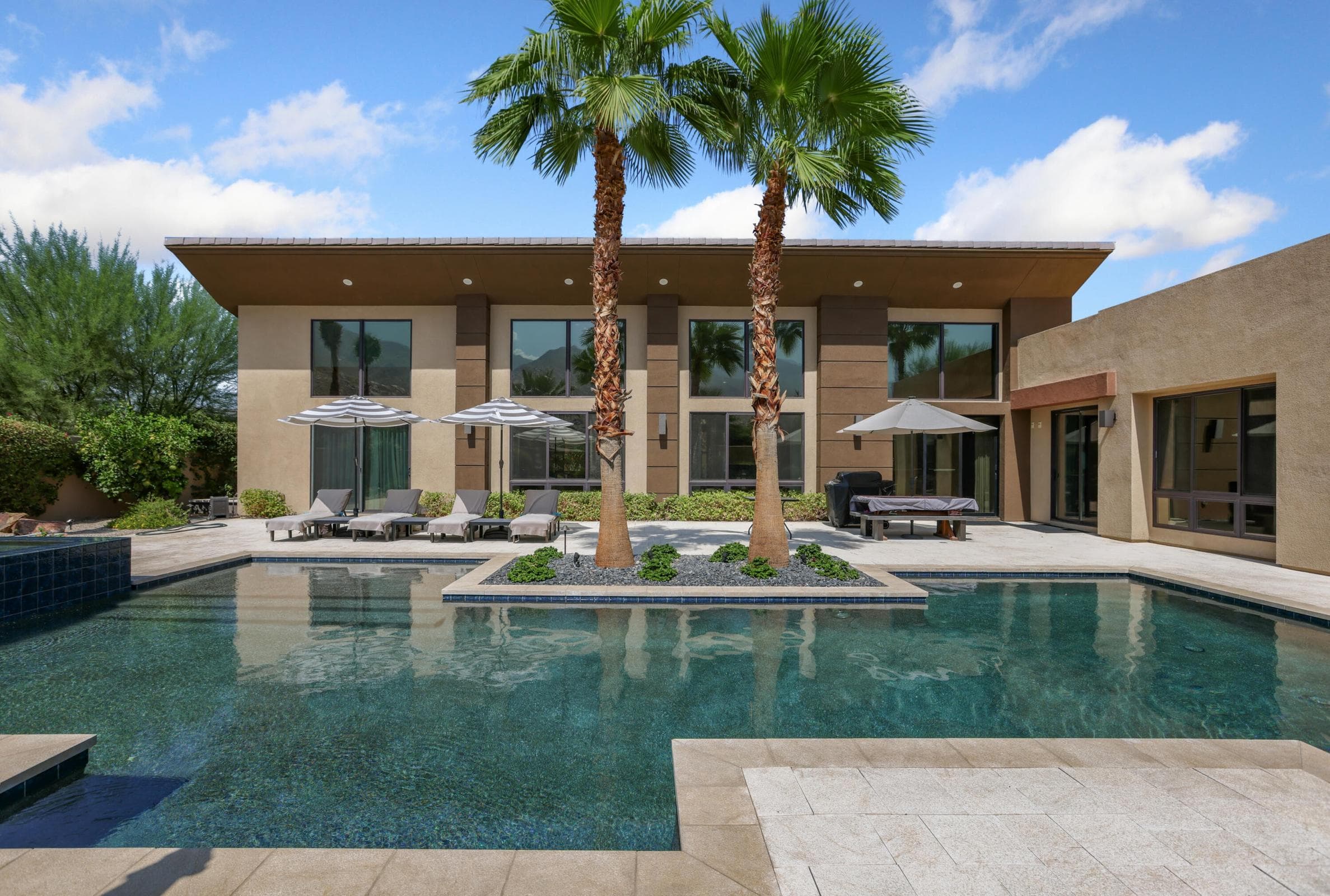 Saltwater pool. Over a half acre lot.