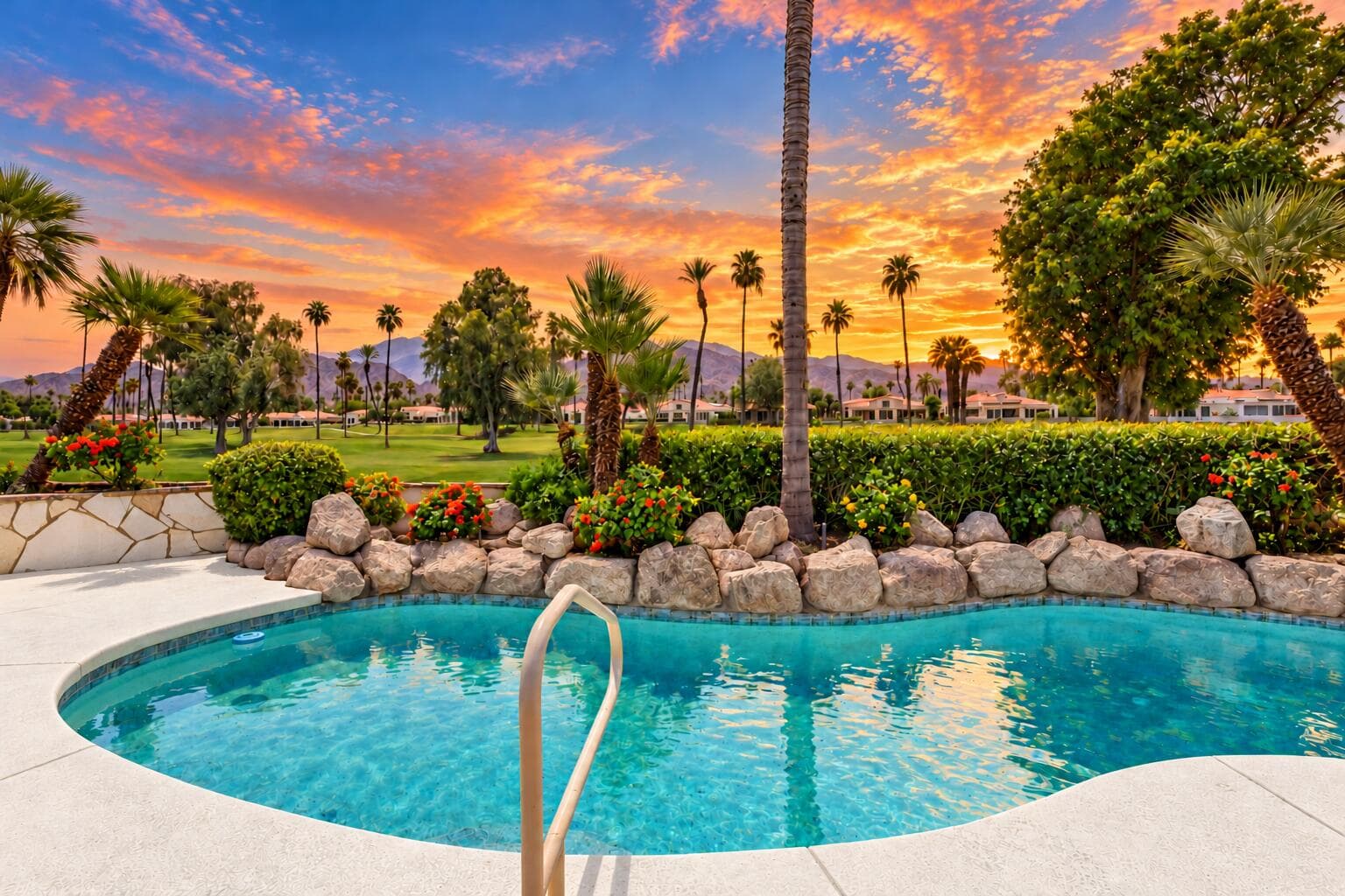sunset pool softened