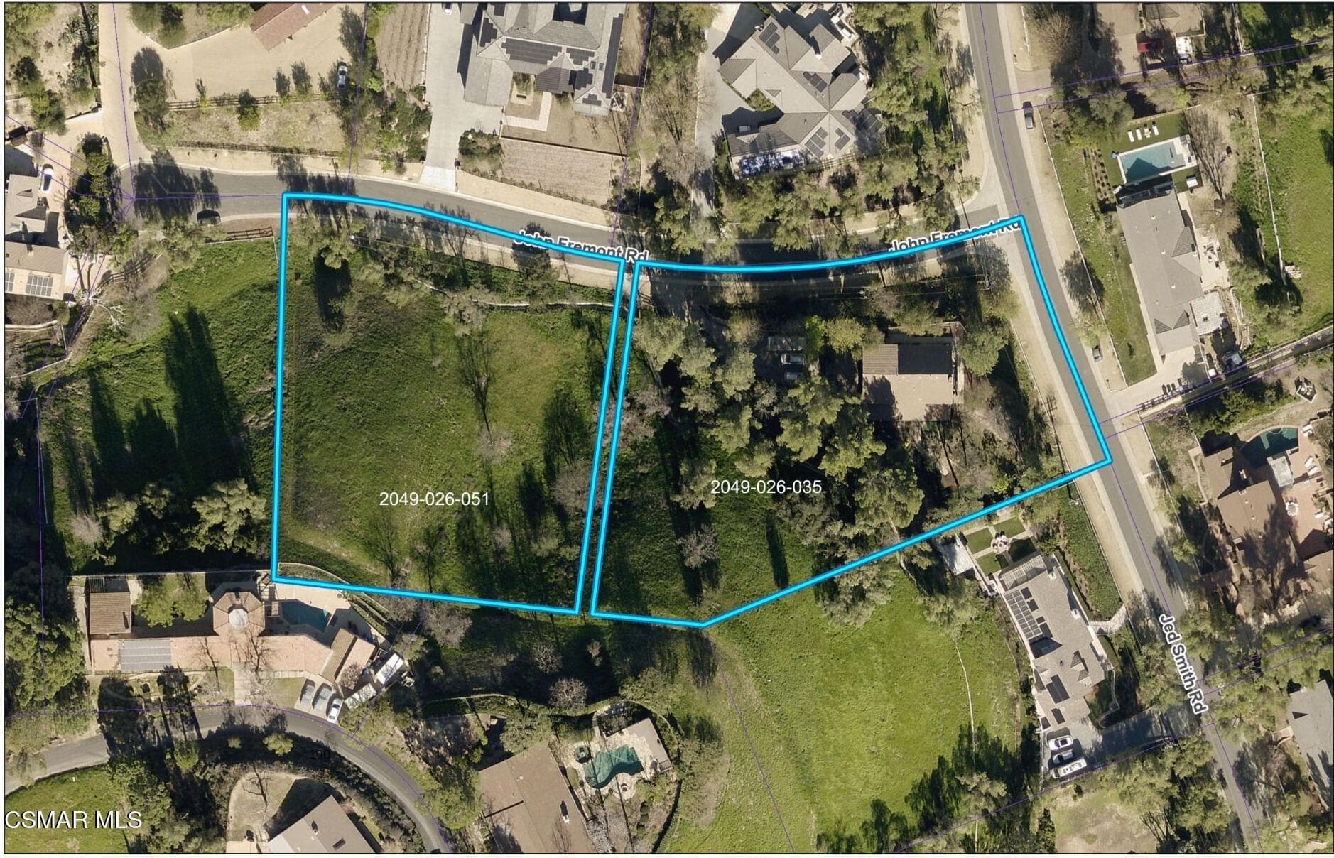 Plot map provided by title company
