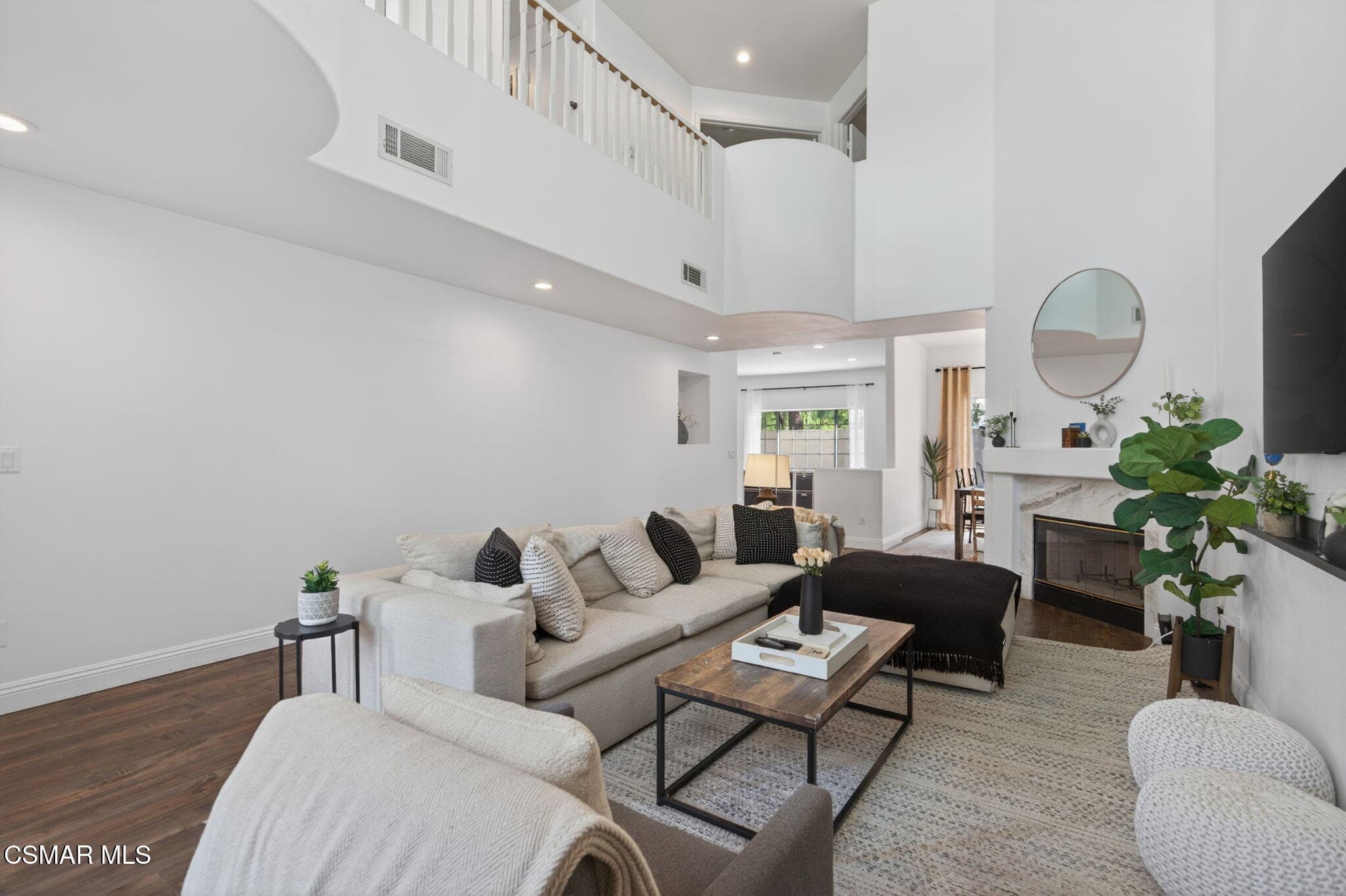 This is an architecturally interesting townhome.